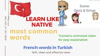 French Words in Turkish |Learn Turkish in 4 min with Learn Turkish Official| #turkish #learnturkish