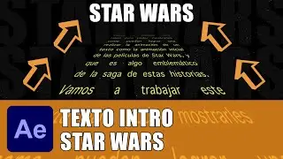 Texto animado como la intro de las pel&iacute;culas de STAR WARS en After Effects