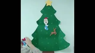 Multifunctional children diy felt christmas tree decoration kits#Eco-friendly Material