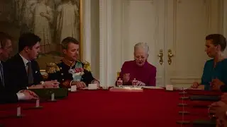 Queen Margrethe II of Denmark signing her abdication 2024