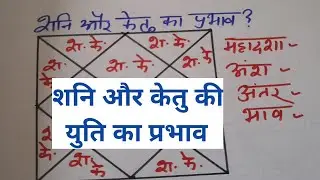 शनि केतु की युति का सभी भाव में प्रभाव, Effect of conjunction of saturn and ketu in all houses