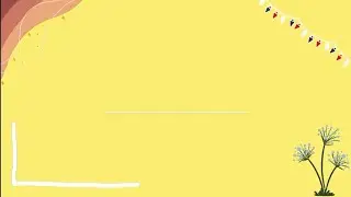 Aesthetic Cute Yellow Intro Template No Text