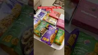 💥Sweet Karam Coffee Jute Bag Combo Unboxing #shorts #shortsvideo #shortvideo #snacks #combo