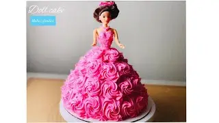 How to make Doll Cake ! Princess Doll Cake ! Lakshmi@Maha's Foodies