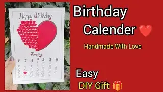 Birthday Special Heart Calendar ❤️😍 | Easy Paper Craft