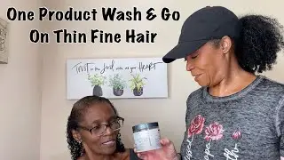 One Product Wash and Go Using Eden BodyWorks Curl Defining Cr&egrave;me on Fine Thin Hair | @ShirleyAnn