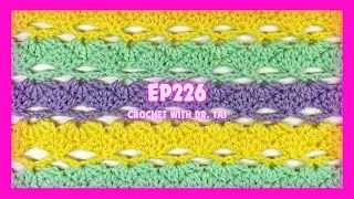 【EP226】 Crochet Heart Stitch Pattern Tutorial TRY IT!!!