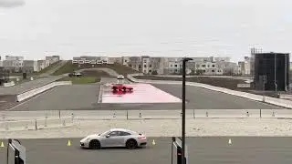 Porsche Experience Center LA - Kick plate module in a 911 GT3