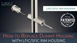 URHD Locking Ladder Pull - Replacing Dummy Housing with RIM Cylinder Housing