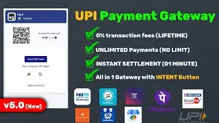 Latest cPanel All in 1 UPI Payment Gateway v5.0 Source code Download | Fast UPI Payment - Holi offer
