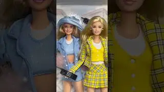 Кто ПОБЕДИТ??👀 Распаковка кукол Барби CLUELESS CHER!!💛🩵🍵 #кукла #барби #clueless #шорты #распаковка