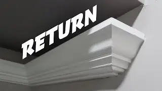 How to make a crown molding return for the professional look