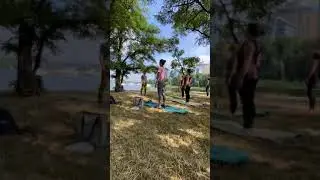 Йога OPEN-AIR на Русановке (4 июля 2021)