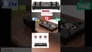 Lifelong LLGS912 Automatic Ignition 2 Burner Gas Stove with 6mm Toughened Glass Top,