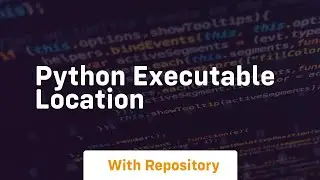 python executable location