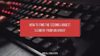 How to find the second largest element in an array | javascript | hindi
