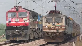 Super Fast Express TRAINS | & Ac Double Decker Morning TRAINS Videos | Indian Railways | NWR Dausa