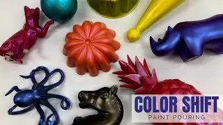 FolkArt Color Shift Paint Pouring