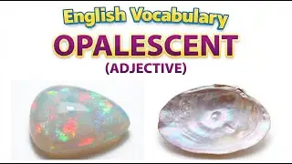 1757) Opalescent –  Word Meaning, word use,  Synonyms & Antonyms  |  English vocab builder