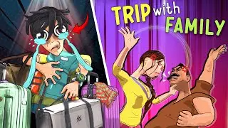 My Worst Family Trip Ever! | Indian Middle Class Storytime Animation