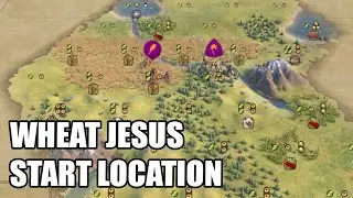 Now THIS is a wheat filled start location - Civ 6 Khmer