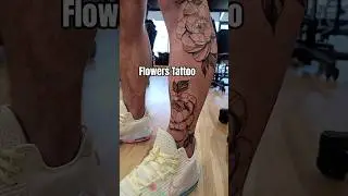 Some flowers progress more to come #tattoo #tattoofun #subscribe #tattooideas #flowers #ink