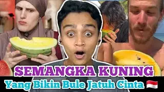 Cuma Di Indonesia? Bule Syok Setelah Coba Langsung Semangka Kuning