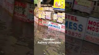 Dumdum Railway Underpass Flooded | Bus Stuck in Water | Kolkata Heavy Rain last night#waterlogging