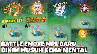 BATTLE EMOTE MPL TERBARU! UDAH RAMAH GAK TOXIC! BEK BEK BEK, ENTE KADANG KADANG