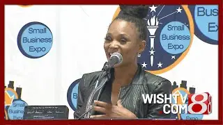 News 8's Brittany Noble emcees Indiana Small Business Expo