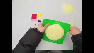 Video tutorial on felt embroidery painting