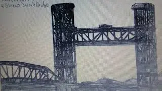 Northeast  Corridor Railroad Vertical Lift Bridge (2008) Groton, Connecticut 