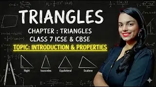 Introduction to Triangles | Class 7 Maths | Classification & Angle Sum Property | CBSE & ICSE