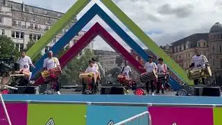 Hit The Dhol performing at the Commonwealth Games Birmingham City