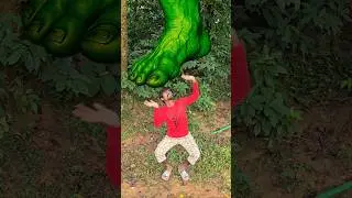 Little Brother Almost Gets Crushed by Hulk's Foot! 😱💥