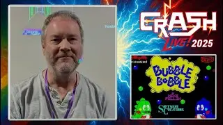 Mike Follin, Software Creations Talk at Crash Live.  Bubble Bobble, The Sentinel & Bionic Commando.