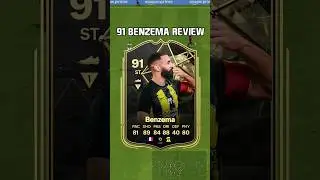 91 Benzema Review in EA Sports FC 24 #shorts #short #fc24 #eafc24 #benzema #alittihad
