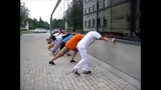 The first floorball goalie camp in Latvia
