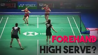 Badminton High Forehand Serve only in Professional Doubles!?