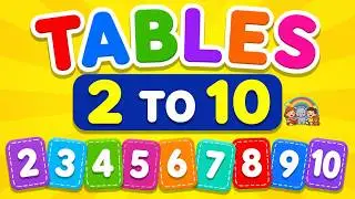 Learn Tables 2&ndash;10 with Music | Remix Multiplication Song | Kids Maths Learning Video