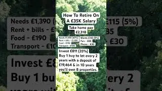 How To Retire On A &pound;35K Salary #buytolet #assets #passiveincome