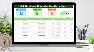 Risk Management Evaluation Checklist in Excel