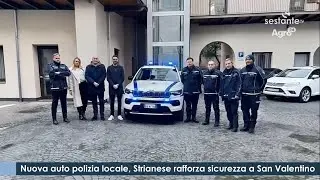 Nuova auto polizia locale, Strianese rafforza sicurezza a San Valentino