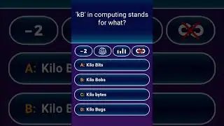 What does 'kB'actually stand for?#TechQuiz #Trivia #kB #ComputerScience #Shorts #TechFacts#Education