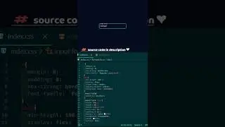 Awesome Input Animation using HTML & CSS  ❤ #shorts #html #css #programming  #coding