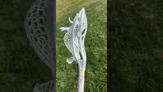 ECD Delta strung with hero 4.0 mid pocket #lacrosse #stringing #lacrossestick