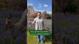 Your gardening clothes vs your weekend clothes. Who can relate? #rhs #gardening