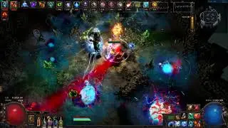 Self cast arc +4link lightning spire trap vs depth 377 Krugal (Lich)