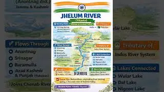 Jhelum River | Lifeline of Kashmir 🌊 | Important GK for Exams