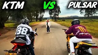 🔥Las motos mas RAPIDAS del segmento 200cc: PULSAR RS 200 Vs KTM RC 200🔥